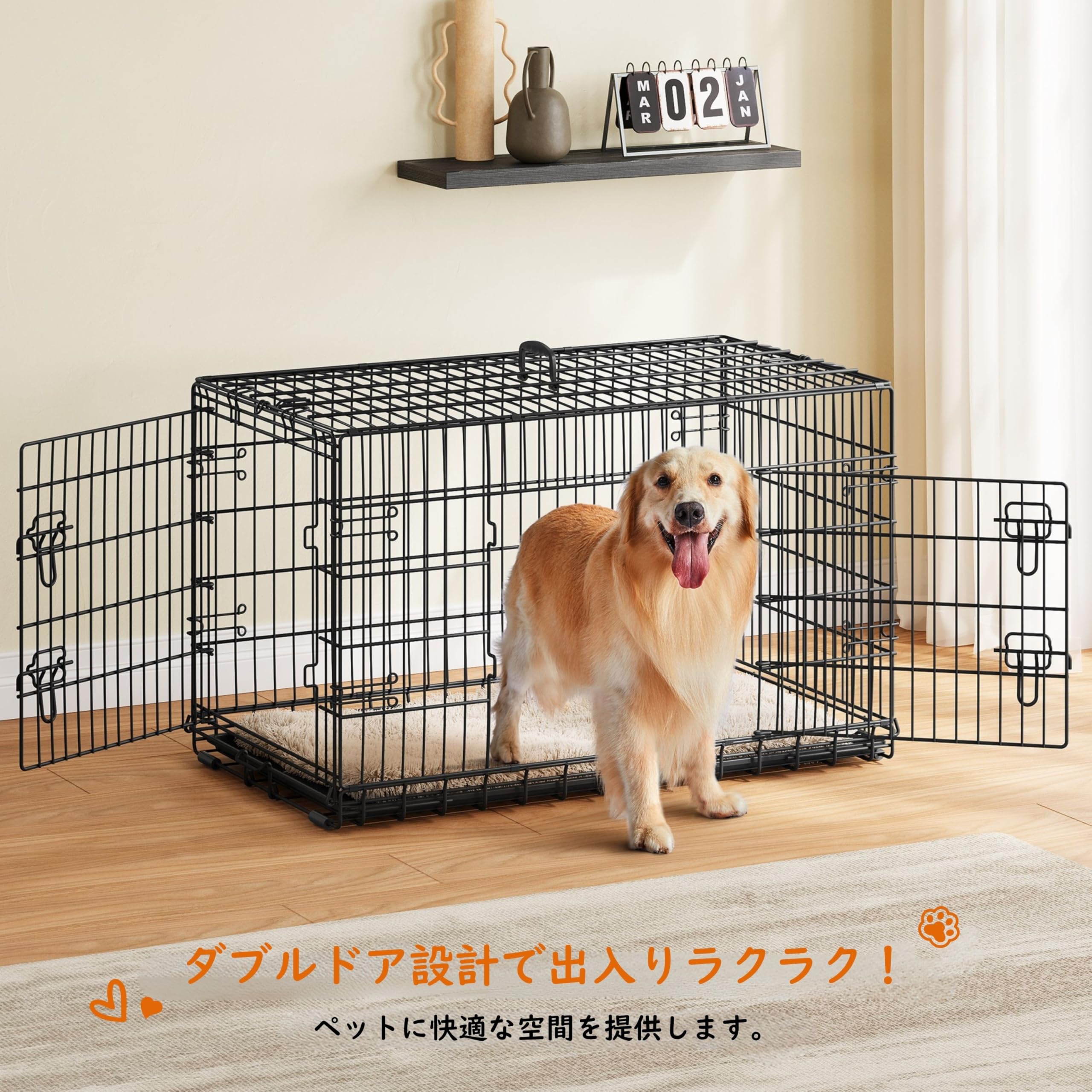 Amazon | Yaheetech ペットサークル 犬 ケージ 犬用ゲージ 小中大型犬